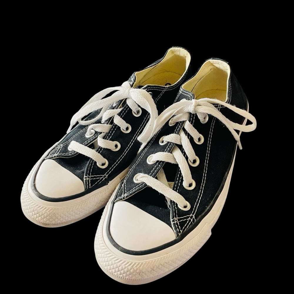 Converse Black and White Classic Low-Top Sneakers